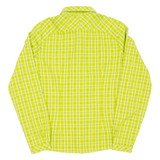 JACK WOLFSKIN Womens Shirt Green Check Long Sleeve UK 8