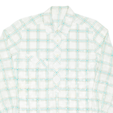 Womens Shirt White Check Long Sleeve L