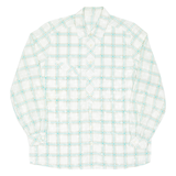 Womens Shirt White Check Long Sleeve L