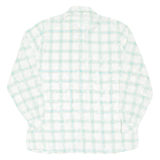 Womens Shirt White Check Long Sleeve L
