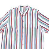 Mens Shirt Red Striped 2XL