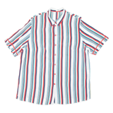Mens Shirt Red Striped 2XL