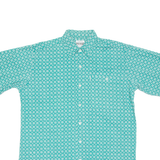 PICDOR Mens Shirt Green Geometric M