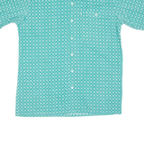 PICDOR Mens Shirt Green Geometric M