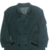 YOUR SIXTH SENSE Womens Overcoat Coat Green Wool M