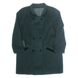 YOUR SIXTH SENSE Womens Overcoat Coat Green Wool M