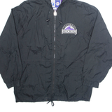 LOGO 7 Colorado Rockies Baseball MLB Mens Jacket Black USA Hooded L