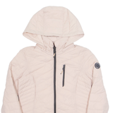NAUTICA Womens Puffer Jacket Pink Hooded M