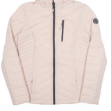 NAUTICA Womens Puffer Jacket Pink Hooded M