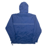 ADIDAS Elk Grove FC Lightweight Mens Windbreaker Jacket Blue Nylon Hooded XL