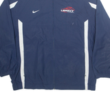 NIKE Liberty Flames Football NCAA Mens Track Jacket Blue XL