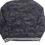 GUESS Mens Puffer Jacket Black Nylon Hooded S