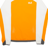 JACK WOLFSKIN Womens Shell Jacket Orange Colourblock UK 16