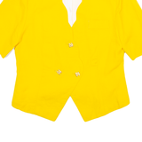 JEAN VERON Womens Blazer Jacket Yellow 80s L