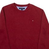 TOMMY HILFIGER Mens Sweatshirt Maroon S