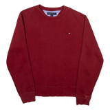 TOMMY HILFIGER Mens Sweatshirt Maroon S