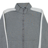 PUMA Full Zip Mens Sweatshirt Grey High Neck M