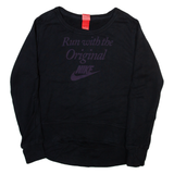 NIKE Womens Sweatshirt Black L