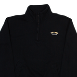 CHAMPION Chabot College Mens Sweatshirt Black 1/4 Zip M