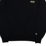CHAMPION Chabot College Mens Sweatshirt Black 1/4 Zip M