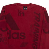ADIDAS Mens Sweatshirt Maroon S