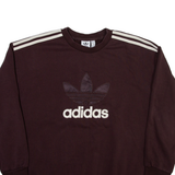 ADIDAS ORIGINALS Womens Sweatshirt Maroon S