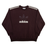 ADIDAS ORIGINALS Womens Sweatshirt Maroon S