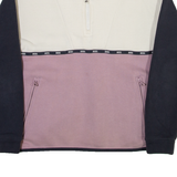 DIESEL Mens Sweatshirt Purple 1/4 Zip XS