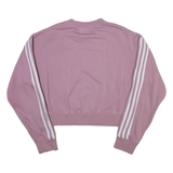 ADIDAS ORIGINALS Cropped Womens Sweatshirt Pink UK 4