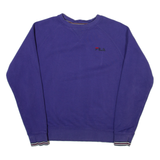 FILA Womens Sweatshirt Purple S