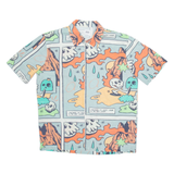 ZARA Mens Shirt Grey Crazy Pattern XL