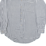 HAPPY LIFE Mens Shirt Black Check Long Sleeve S