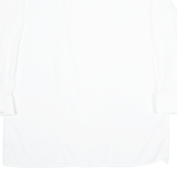 L.HUBSCHES Mens Plain Shirt White Long Sleeve XL