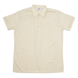 MARSUM Mens Plain Shirt Brown XL