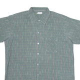 RETRECI Mens Shirt Green Check L