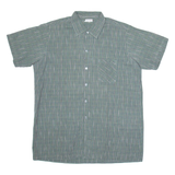 RETRECI Mens Shirt Green Check L