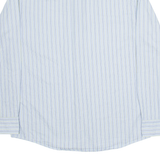 BOGNER Mens Shirt Blue Striped Long Sleeve L