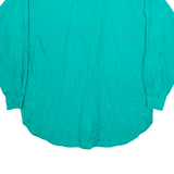 ROBERTO RIVA Mens Shirt Green Viscose Check Long Sleeve XL