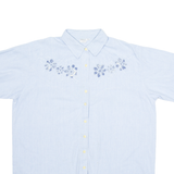 SCHILD Womens Plain Shirt Blue Floral XL