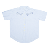 SCHILD Womens Plain Shirt Blue Floral XL