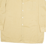 MARSUM Mens Plain Shirt Brown Long Sleeve L