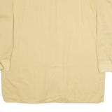 MARSUM Mens Plain Shirt Brown Long Sleeve L