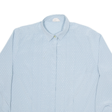 SOMMERMAN Womens Shirt Blue Geometric Long Sleeve M