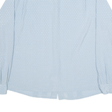 SOMMERMAN Womens Shirt Blue Geometric Long Sleeve M