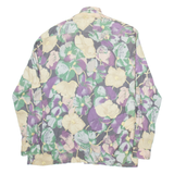 ACKERMAN Womens Shirt Beige Floral Long Sleeve M