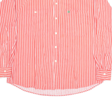BENETTON Mens Shirt Red Striped Long Sleeve L
