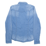 GUESS Womens Denim Shirt Blue Long Sleeve M