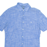 PIERRE CARDIN Mens Plain Shirt Blue S