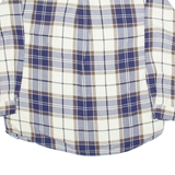 JACQUES BRITT Mens Shirt Blue Check Long Sleeve XL