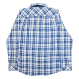 TOMMY HILFIGER Womens Shirt Blue Check Long Sleeve UK 10